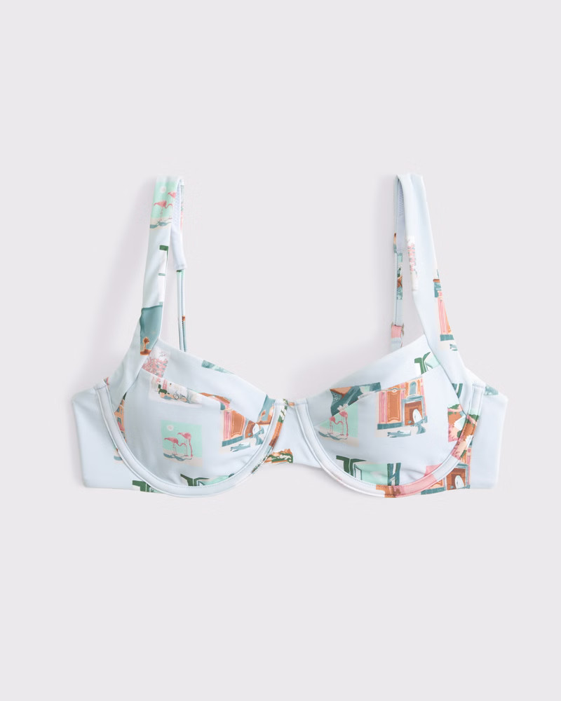Wide Strap Underwire Bikini Top | Abercrombie & Fitch (US)