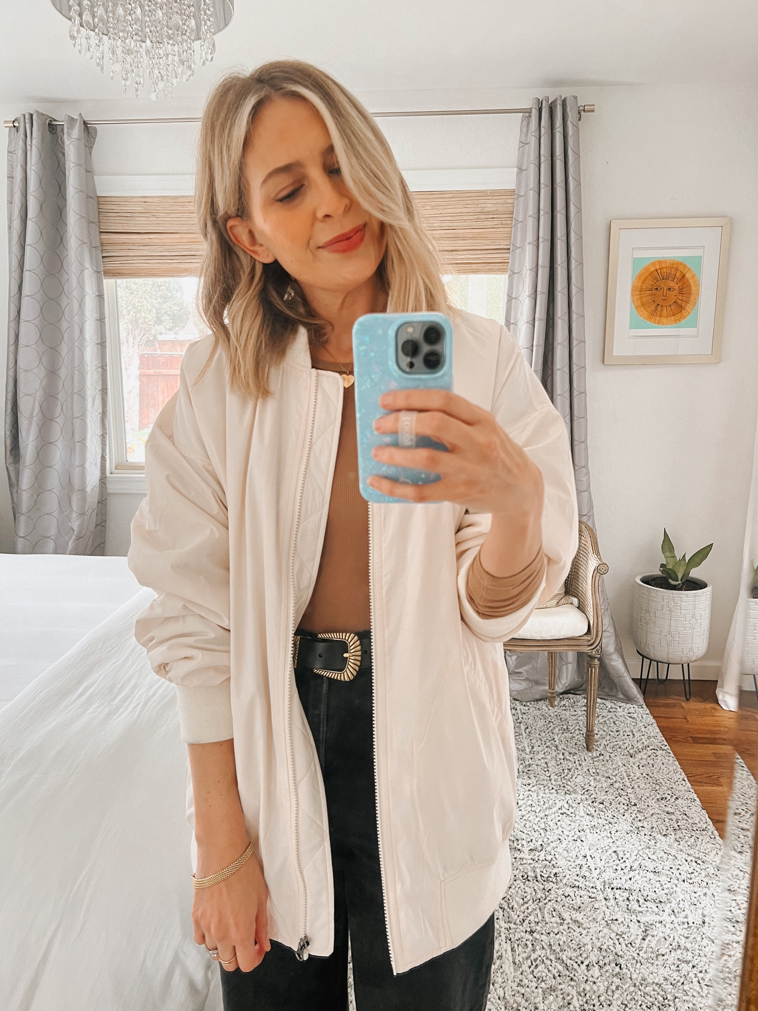 Bomber jacket. 

#LTKstyletip #LTKfindsunder50 #LTKSpringSale