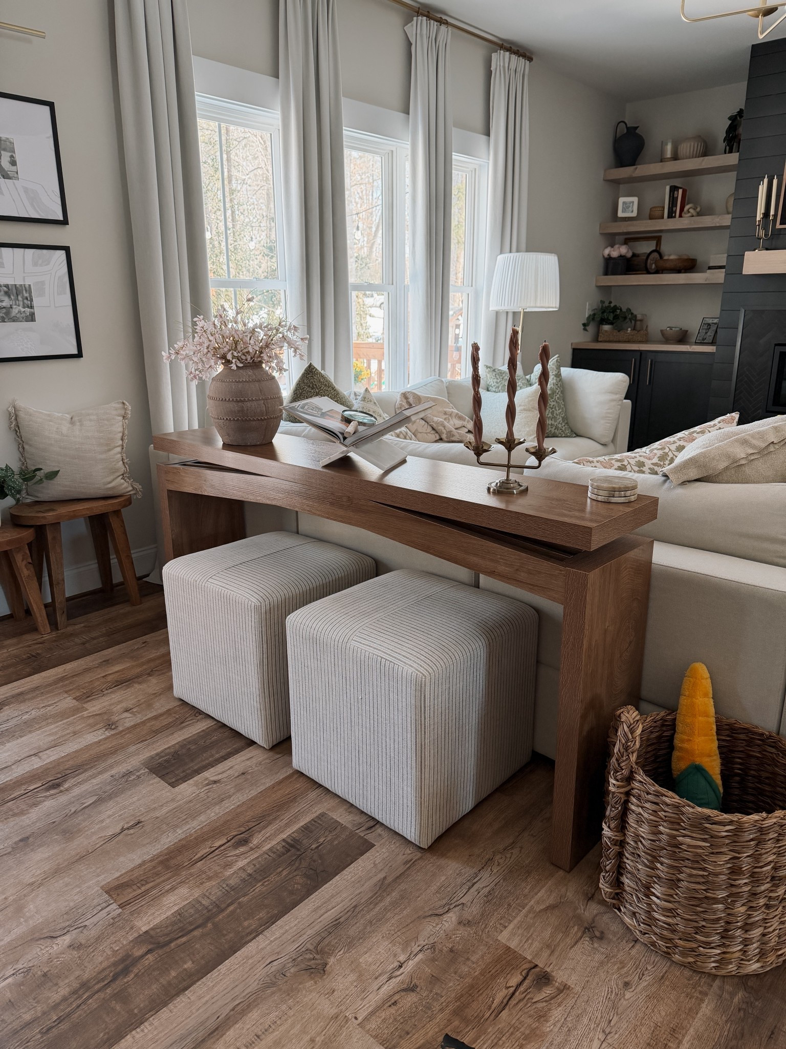 I am obsessed with this table! I feel like it fills out the space better than our previous one  

#LTKHome #LTKU