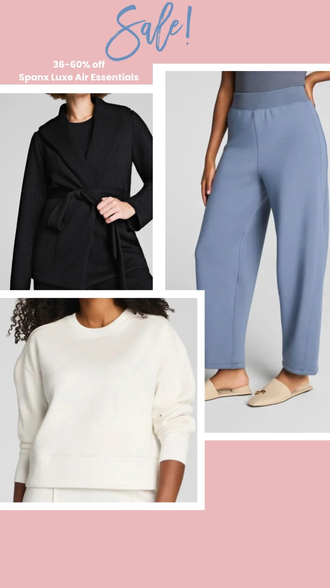 Yall, the luxe air essentials are on sale… I can’t get over that!

I wear xs tops and s petite bottoms!

#LTKOver40 #LTKSaleAlert #LTKFindsUnder100