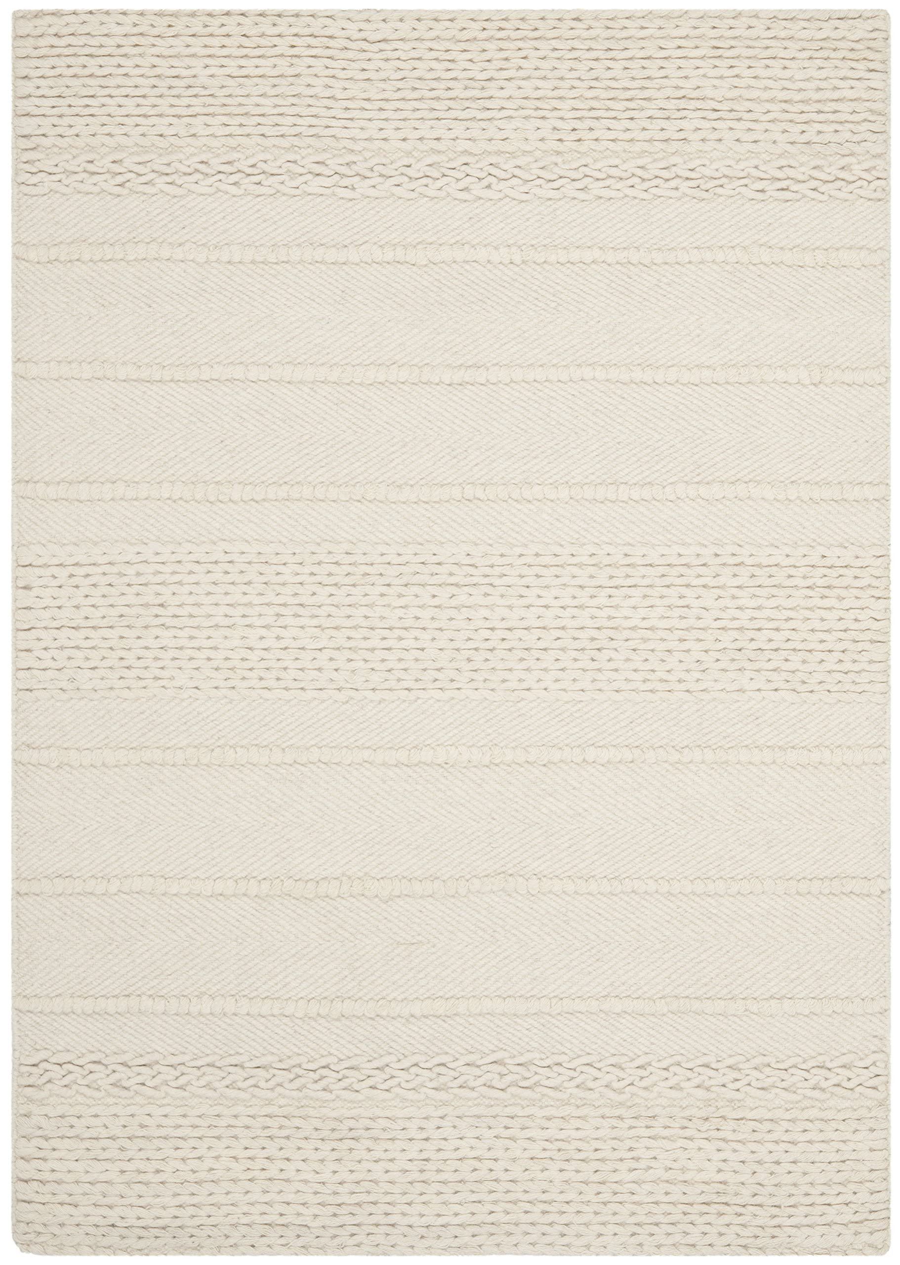 SAFAVIEH Natura Collection Area Rug - 5' x 8', Natural, Handmade Wool, Ideal for High Traffic Are... | Amazon (US)