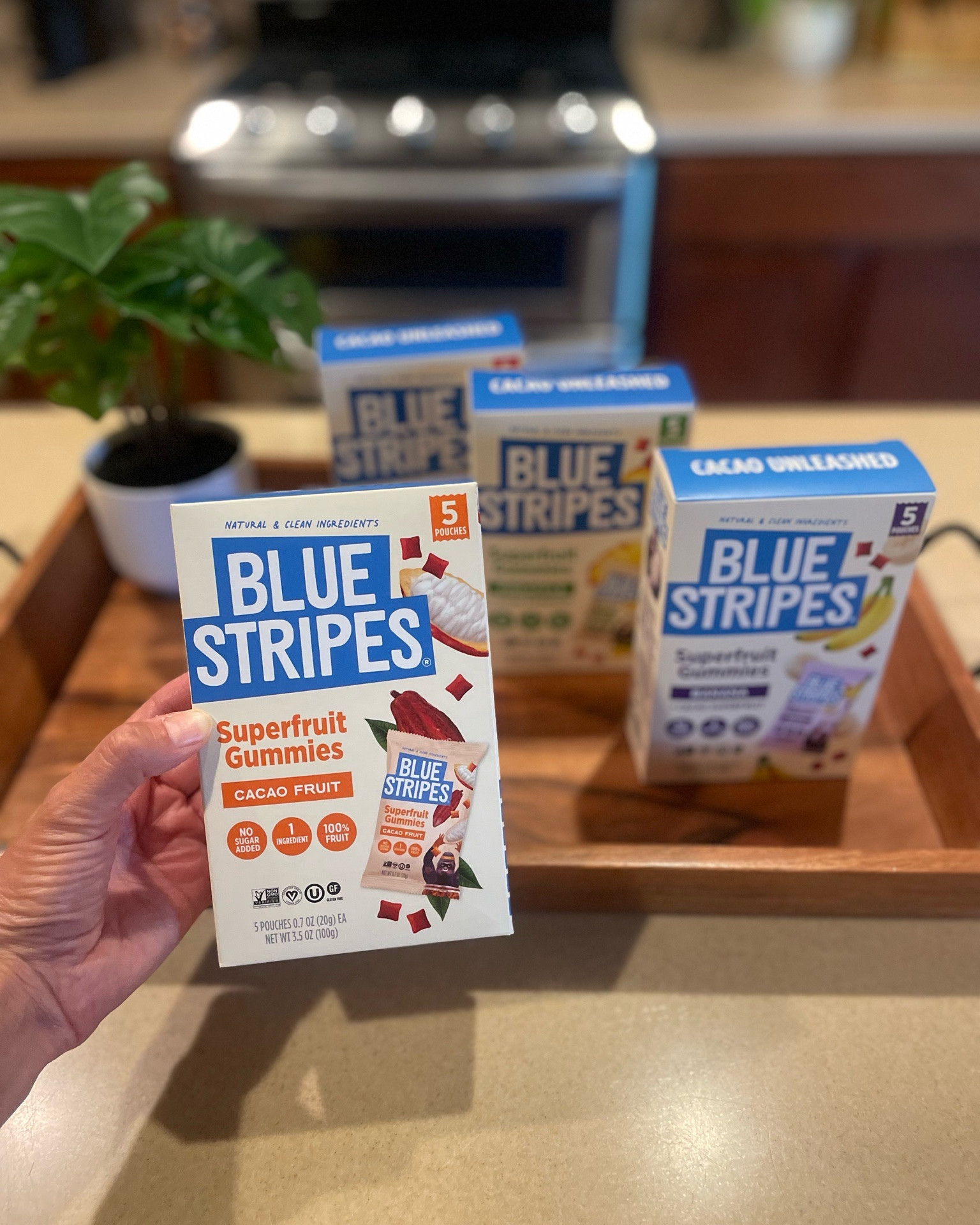 RUN to @Target Target  for the new 1-ingredient cacao fruit gummies! #sponsored Obsessed with these clean-ingredient Blue Stripes Cacao Superfruit Gummies! 🏝️ They are made from 100% real fruit with zero added sugar or syrups, giving you that naturally sweet, chewy fix without the sugar crash. Each single-serve pouch is packed with antioxidants, vitamins, and minerals for a functional wellness snack. Plus, they are Vegan, Gluten-Free, and Non-GMO. Perfect for kids' lunchboxes, work snacks, or travel days.

 Click the link to shop them directly on my LTK and add them to your next Target Circle order!

#TargetFinds #CleanEatingSnacks #HealthyTargetFinds #TargetGroceries #GlutenFreeSnacks

#LTKmomlife #LTKselfcare #LTKfoodie