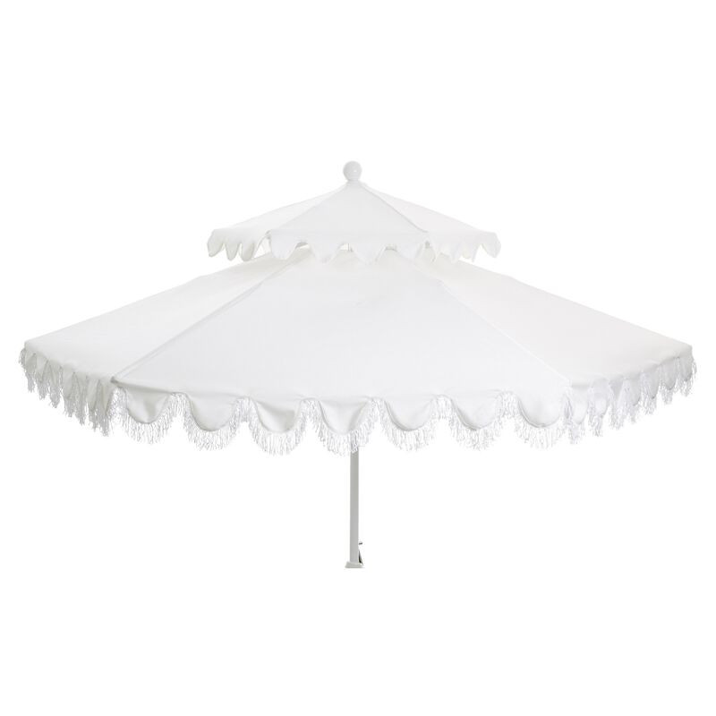 Daiana Two-Tier Fringe Patio Umbrella | One Kings Lane