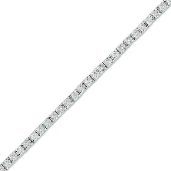 0.30 CT. T.w. Diamond Tennis Bracelet in Sterling Silver - 7.5 | Peoples Jewellers