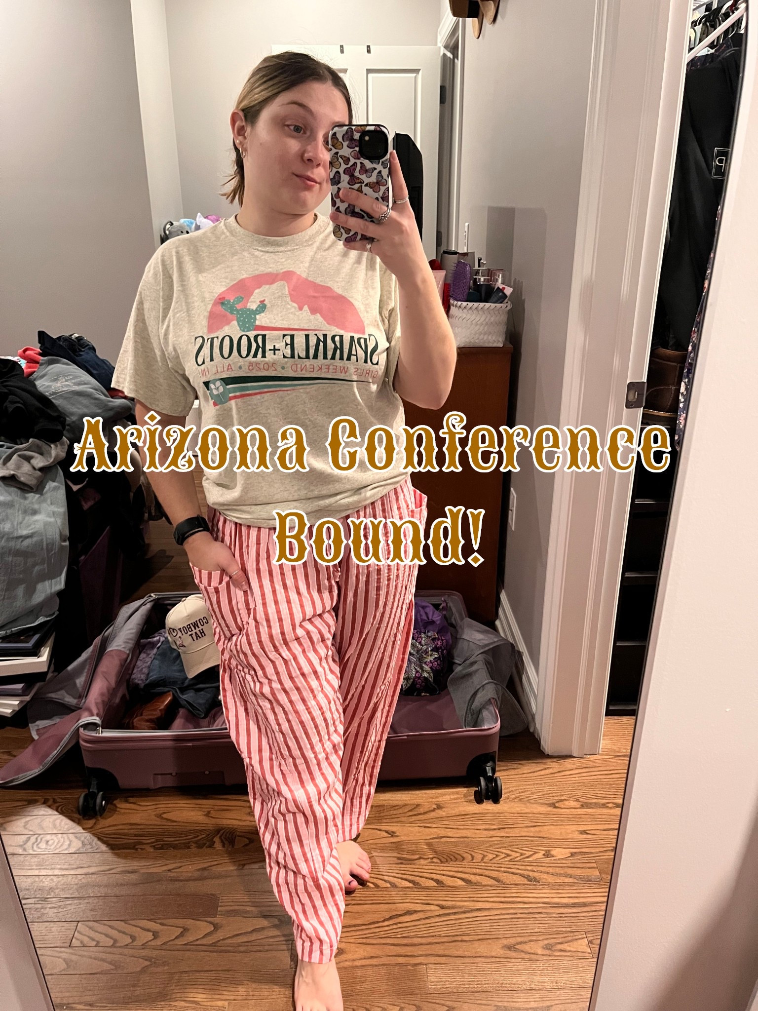 ✨ Arizona vibes + Red Aspen glam ✨ I put together this chic conference outfit for the Red Aspen event in Arizona and I am obsessed with how fresh it feels paired with all the new beauty products I’m testing! 🌵💕

These pink striped linen pants are lightweight, breathable, and perfect for Arizona heat. I styled them with a crisp white top, neutral accessories, and beauty staples that keep my look polished but comfortable all day long. 🌸

If you’re heading to a conference, summer event, brunch, or girls’ trip, these striped pants are such a versatile piece — easy to dress up or down and so flattering. 🩷

Shop the full Arizona Red Aspen conference look + all my new beauty favorites right here on LTK ✨

	•	Arizona outfit inspo
	•	Red Aspen conference look
	•	pink striped linen pants
	•	summer travel outfit
	•	breathable linen pants
	•	chic but comfy conference style
	•	summer beauty must-haves
	•	conference outfit ideas
	•	Arizona fashion finds
	•	pink striped pants outfit

#LTKStyleTip #LTKFindsUnder50 #LTKTravel