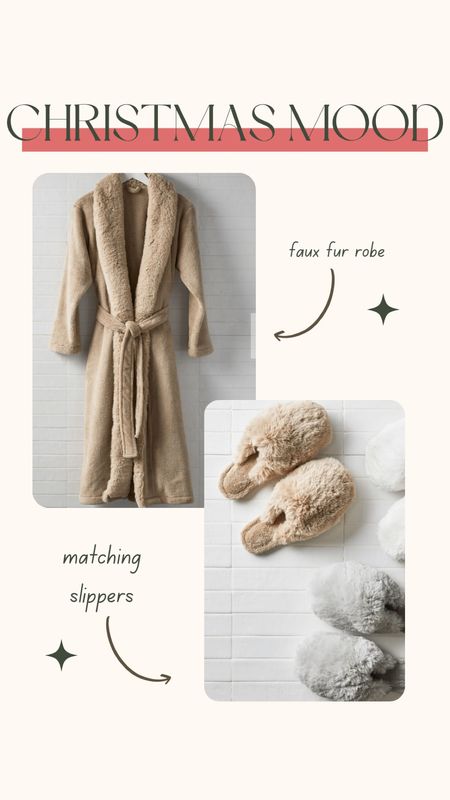 Faux fur robe, potter barn robe, robes, luxury robes, slippers, faux fur slippers, home slippers, fuzzy slippers, gifts for her, gift ideas for her

#LTKHoliday #LTKCyberweek #LTKGiftGuide