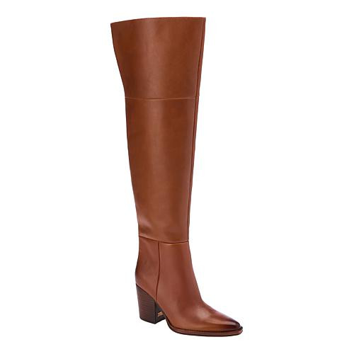 Vince Camuto Paulie Over the Knee Leather Boot - Black - Size 5 | HSN
