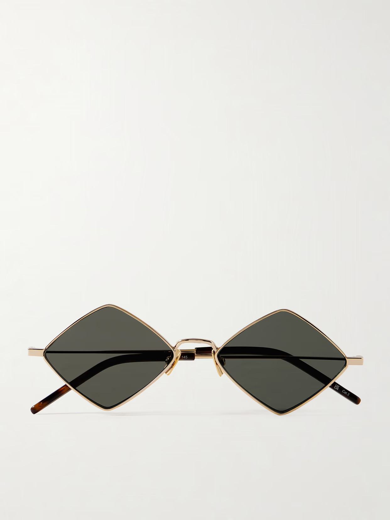 SAINT LAURENT EYEWEAR - Lisa Square-frame Metal Sunglasses - Gold | NET-A-PORTER (US)
