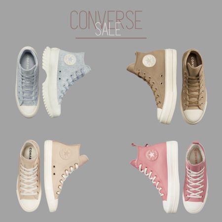Converse for sale! All of them under $70. They run 1/2 a size big. I am between 7.5 and 8 but order 7.5 in these ones.

#converse #hightop #sneakers #sale

#LTKSale #LTKunder100 #LTKshoecrush