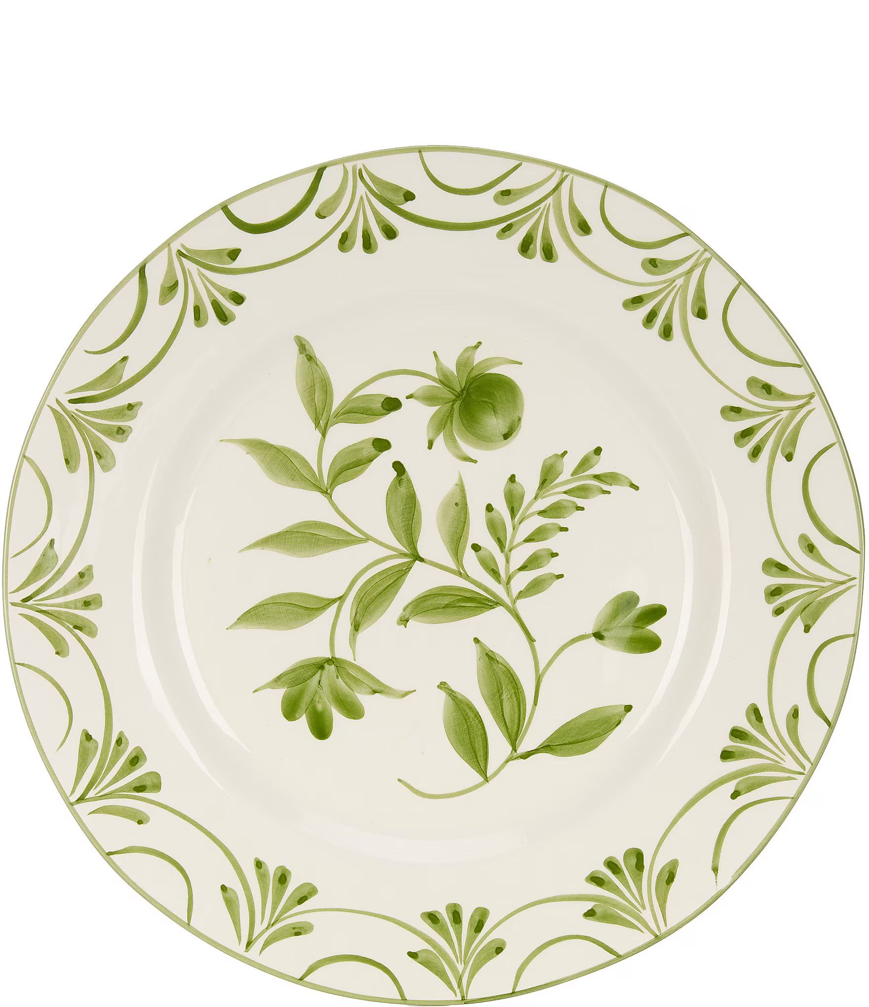 Green Hand Painted Dinner Plate | Dillard's