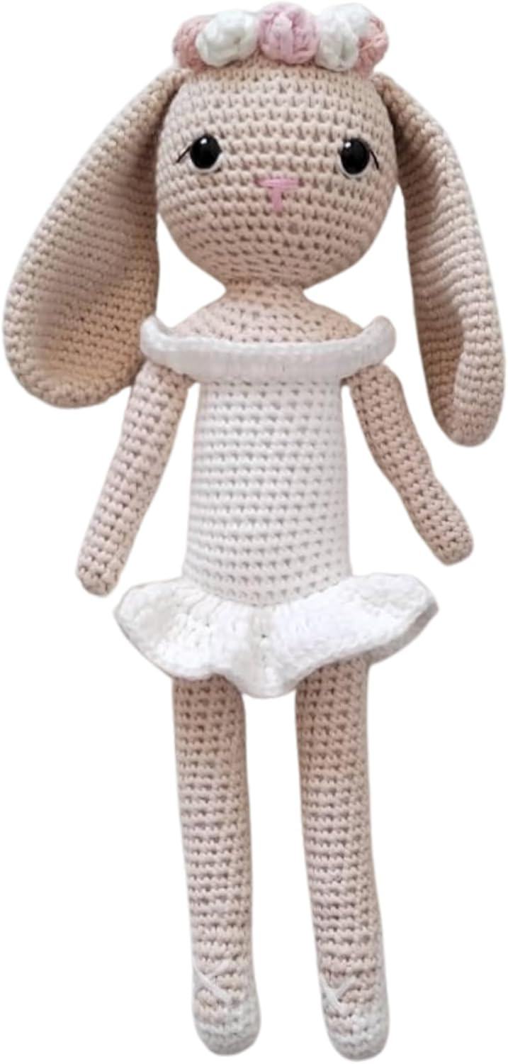Stuffed Soft Bunny for Kids – Handmade Crochet Rabbit Toy – Long-Lasting Toddler Comfort Toy ... | Amazon (US)
