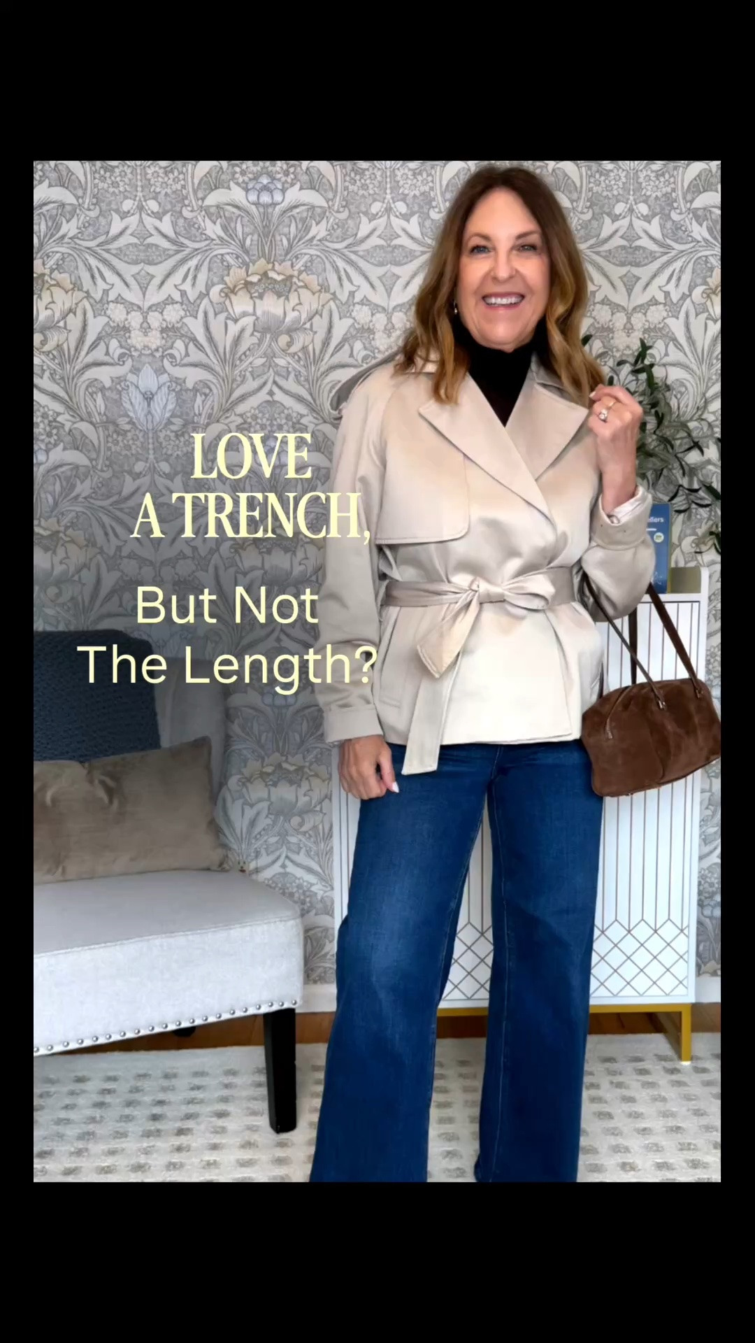 Love the look of a trench? I do too, but sometimes the length is too much for the look I want and the errands I'm running. 

So I'm wearing a shorter version for fall and for travel.  It always looks polished and put together; it's water-resistant, and it comes in several colors.   Let me know if you will wear this style. 


The jacket runs big.  I'm wearing an XXS. 

@Quince @Aritzia