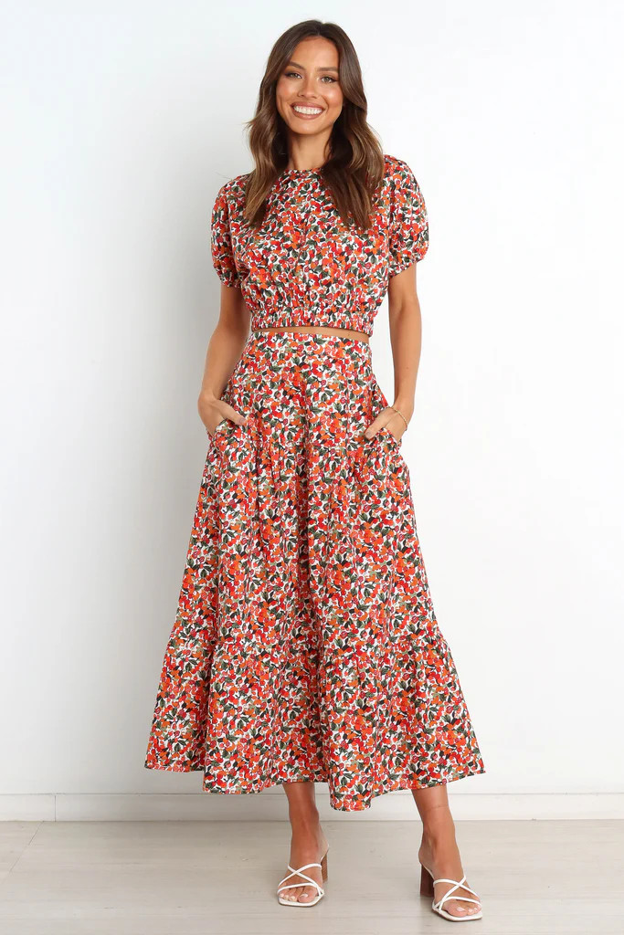 Izzy Skirt - Red Multi | Petal & Pup (AU)