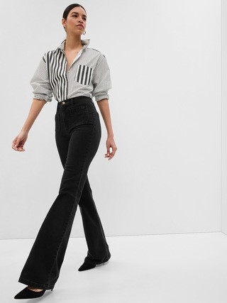 High Rise '70s Flare Jeans with Washwell | Gap (US)