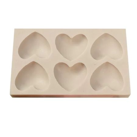 YYNKM Christmas home & kitchen Deals Love Chocolate Sugar Turning Mold 6 Cavity Silicone Heart Mould | Walmart (US)