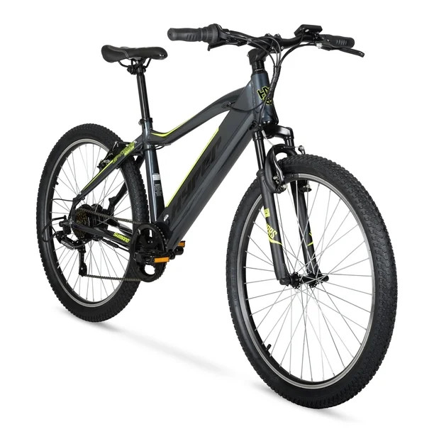 Hyper Bicycles 26" 36V Electric Mountain Bike for Adults, Pedal-Assist, 250W E-Bike Motor, Black ... | Walmart (US)