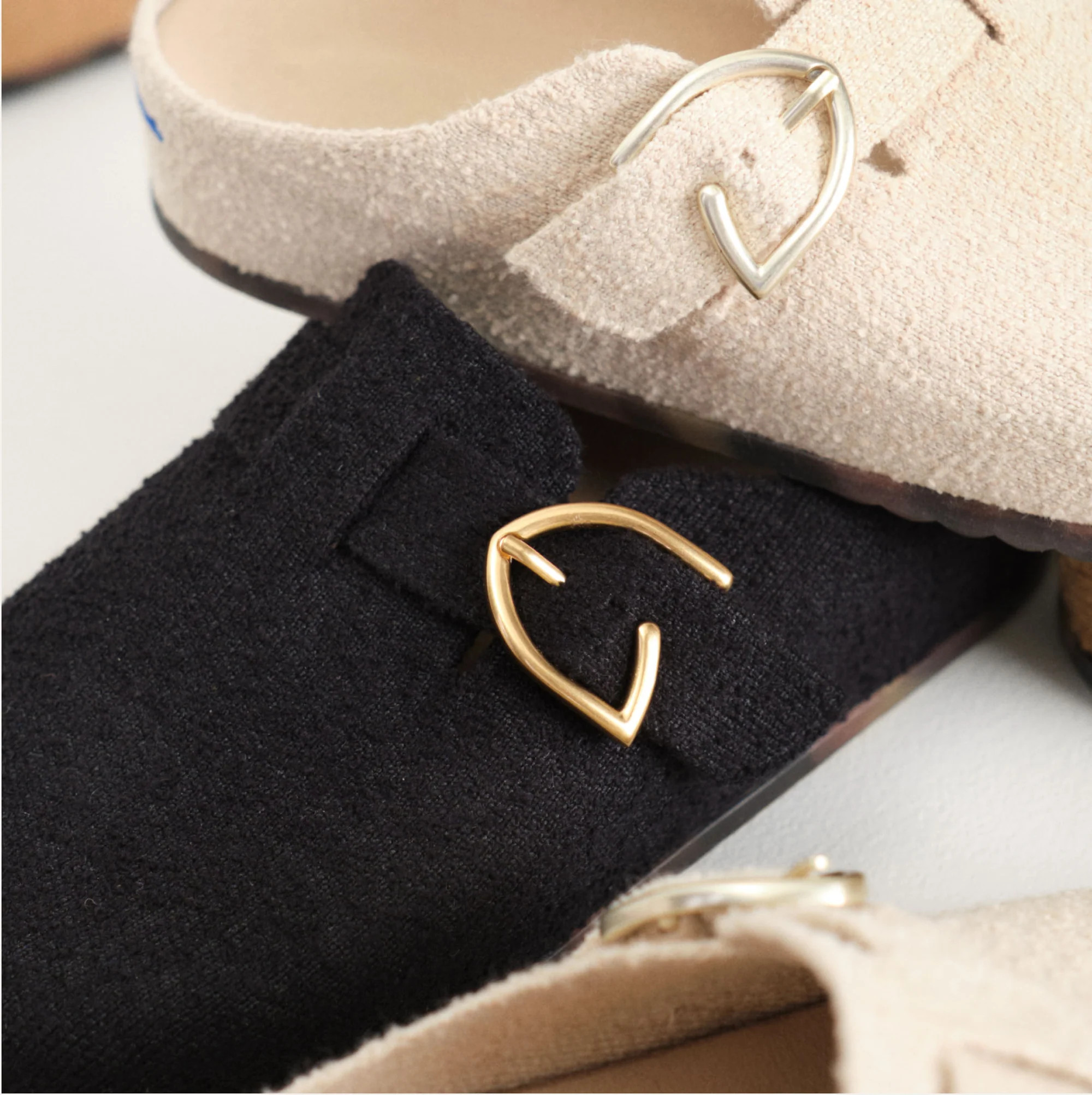 The Buckle Clog in Honeybun Bouclé | Rothy's | Rothy's