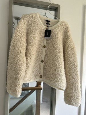 Massimo Dutti Boucle Cardigan NWT Size M | eBay UK