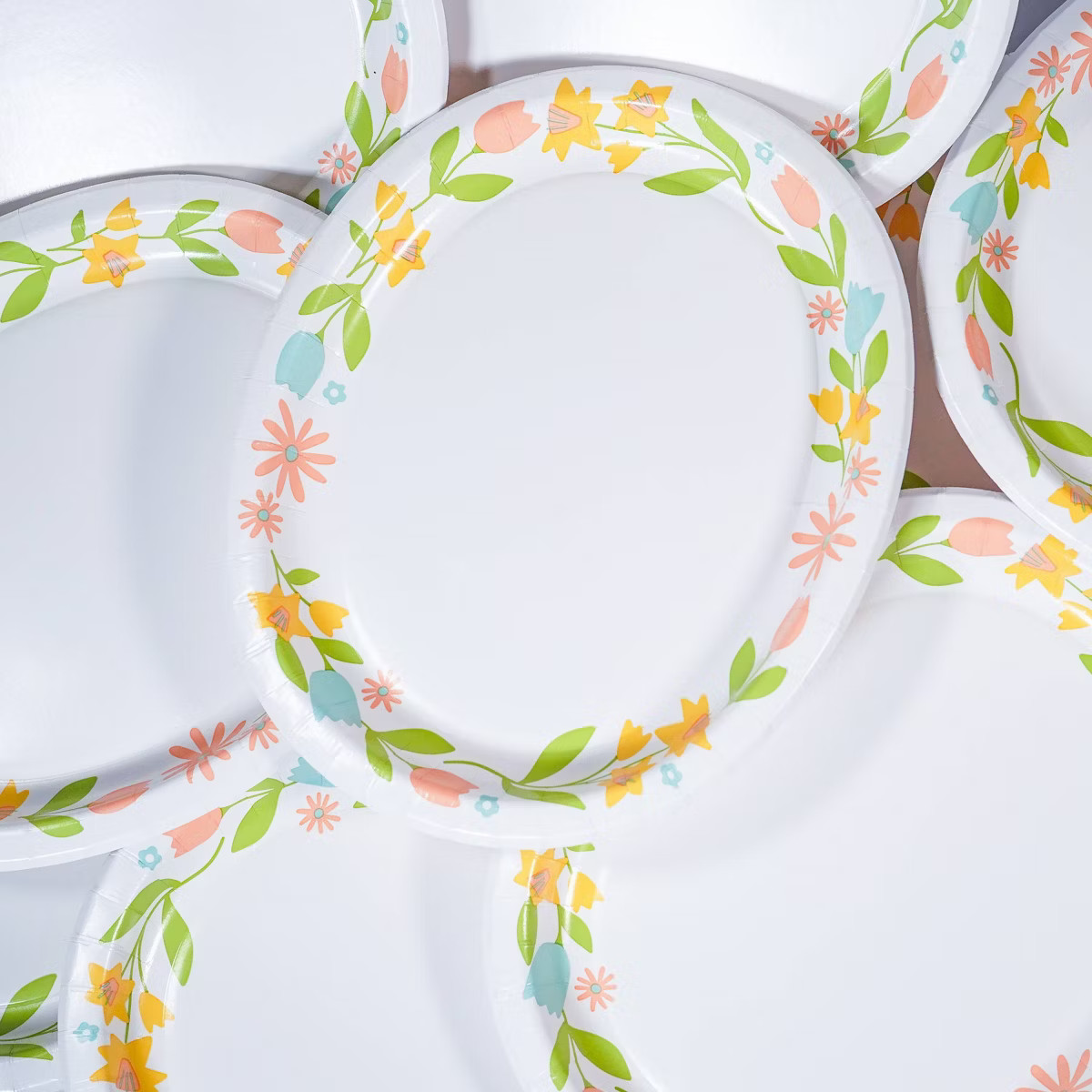 10ct Easter Floral Buffet Plate - Spritz™ | Target