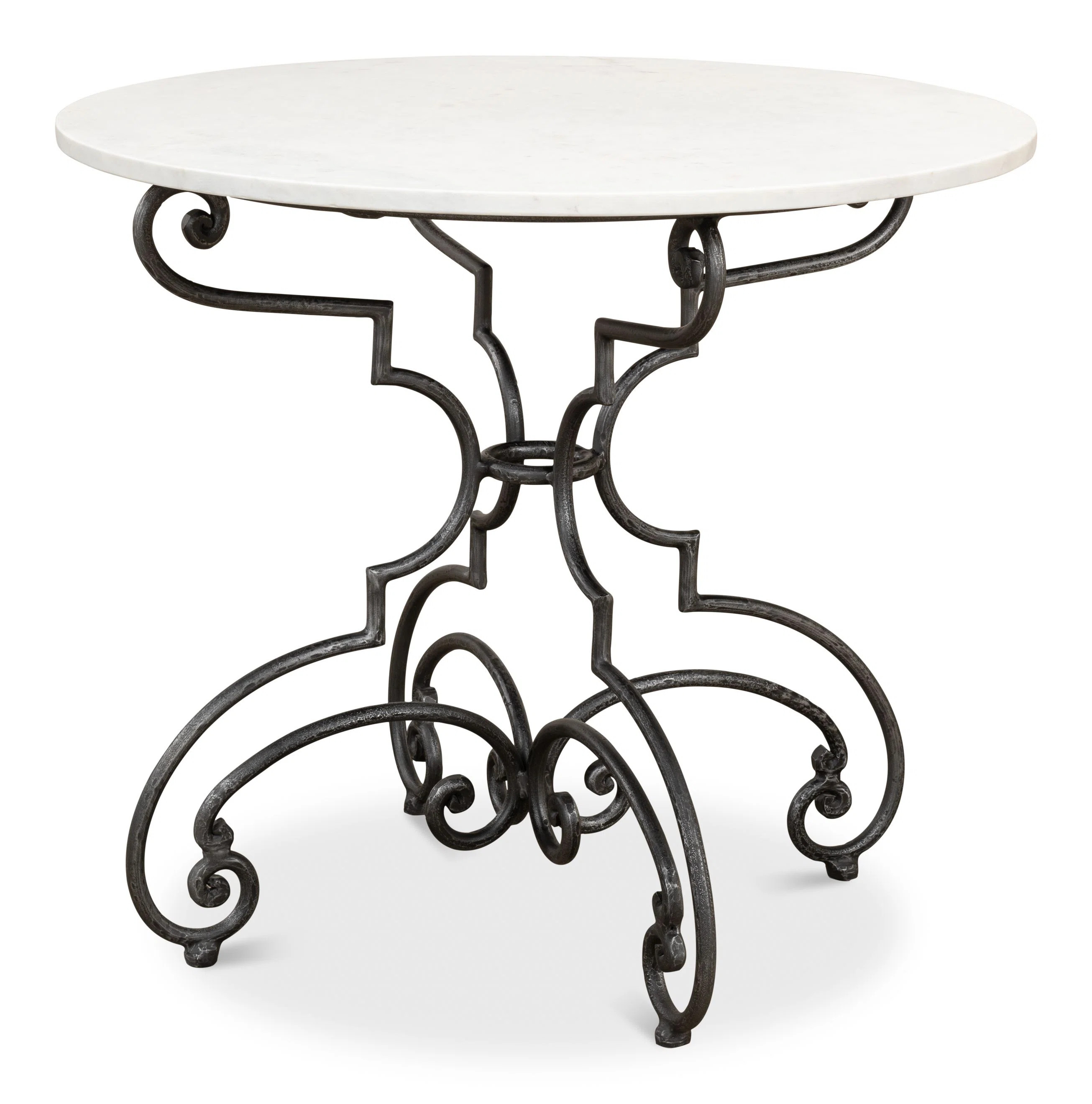 Ville Round Marble / Granite Outdoor Bistro Table | Wayfair North America