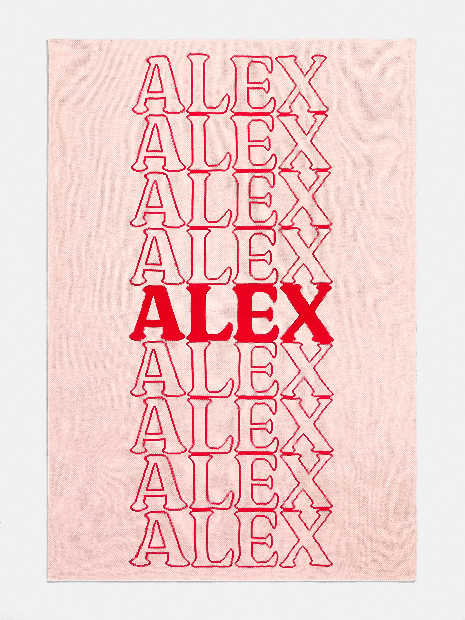 In the Bag Custom Blanket - Light Pink/Red | BaubleBar (US)