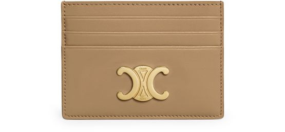 Triomphe in shiny calfskin card holder - CELINE | 24S US