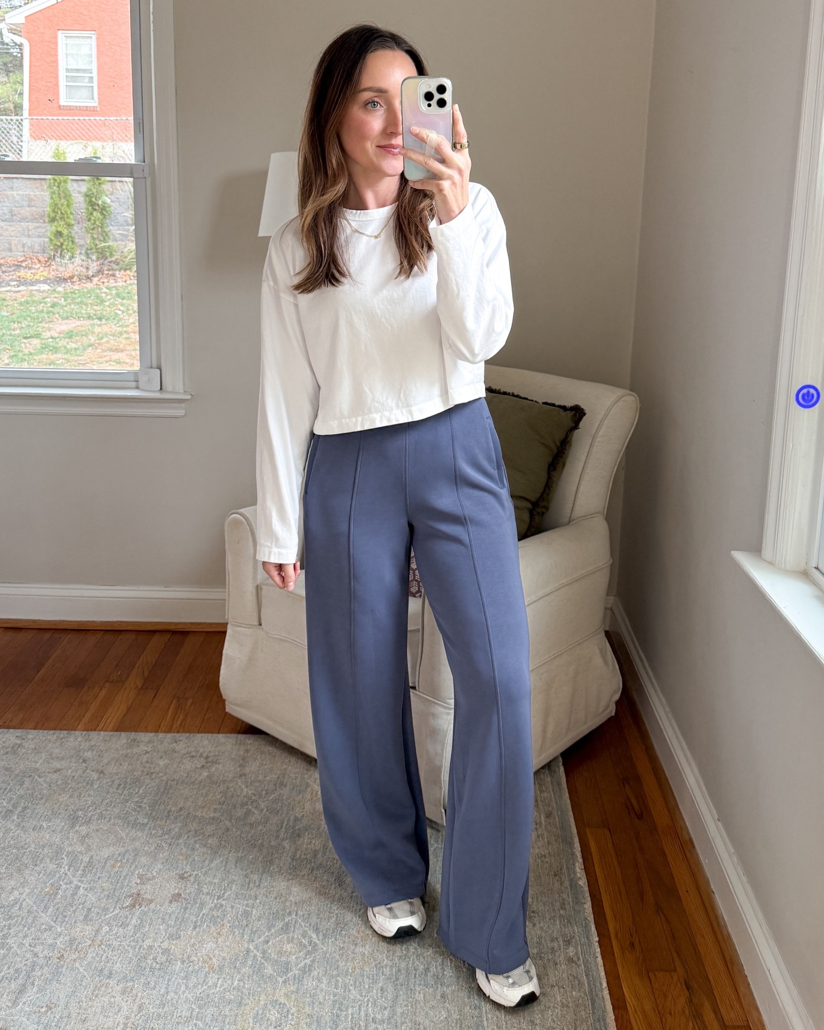 This heavyweight tee is 50% off and these pants are 40% off. Wearing small top and XS bottoms. 