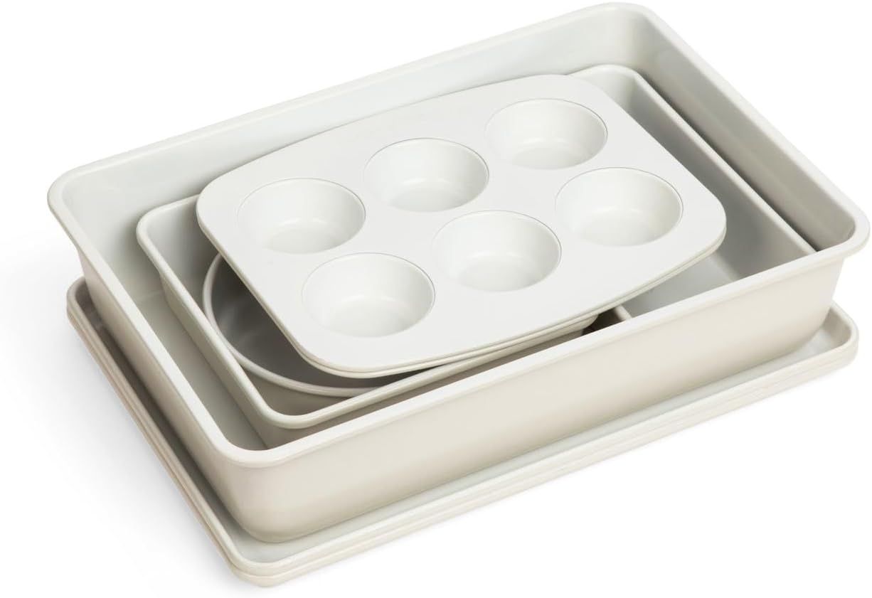 Larder & Vine Bakeware Set - PFAS/PFOA/PTFE Free, Heavy Duty Aluminized Steel with Ceramic Finish... | Amazon (US)