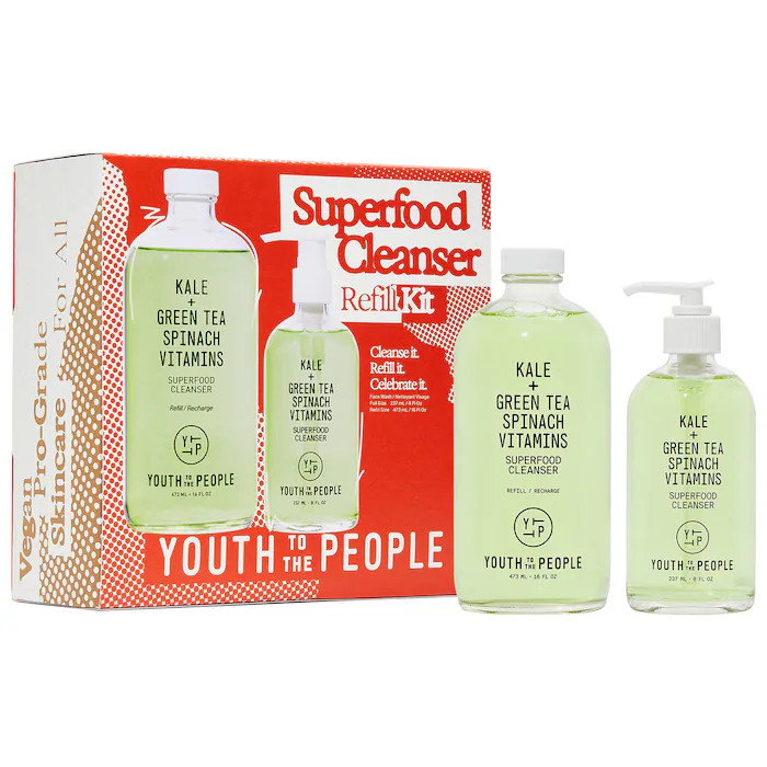 Superfood Gentle Antioxidant Refillable Cleanser Set | Sephora (US)