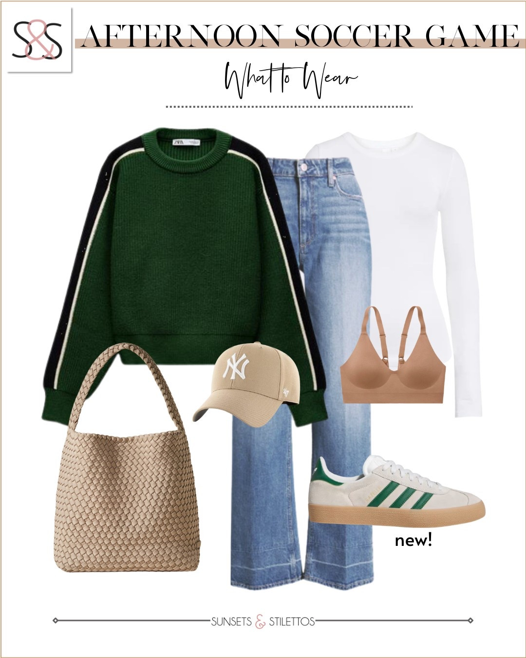 A knit sweater with wide leg jeans is an amazing spring look for work or the weekend! Loving these new adidas sneakers!

#LTKSeasonal #LTKWorkwear #LTKOver40