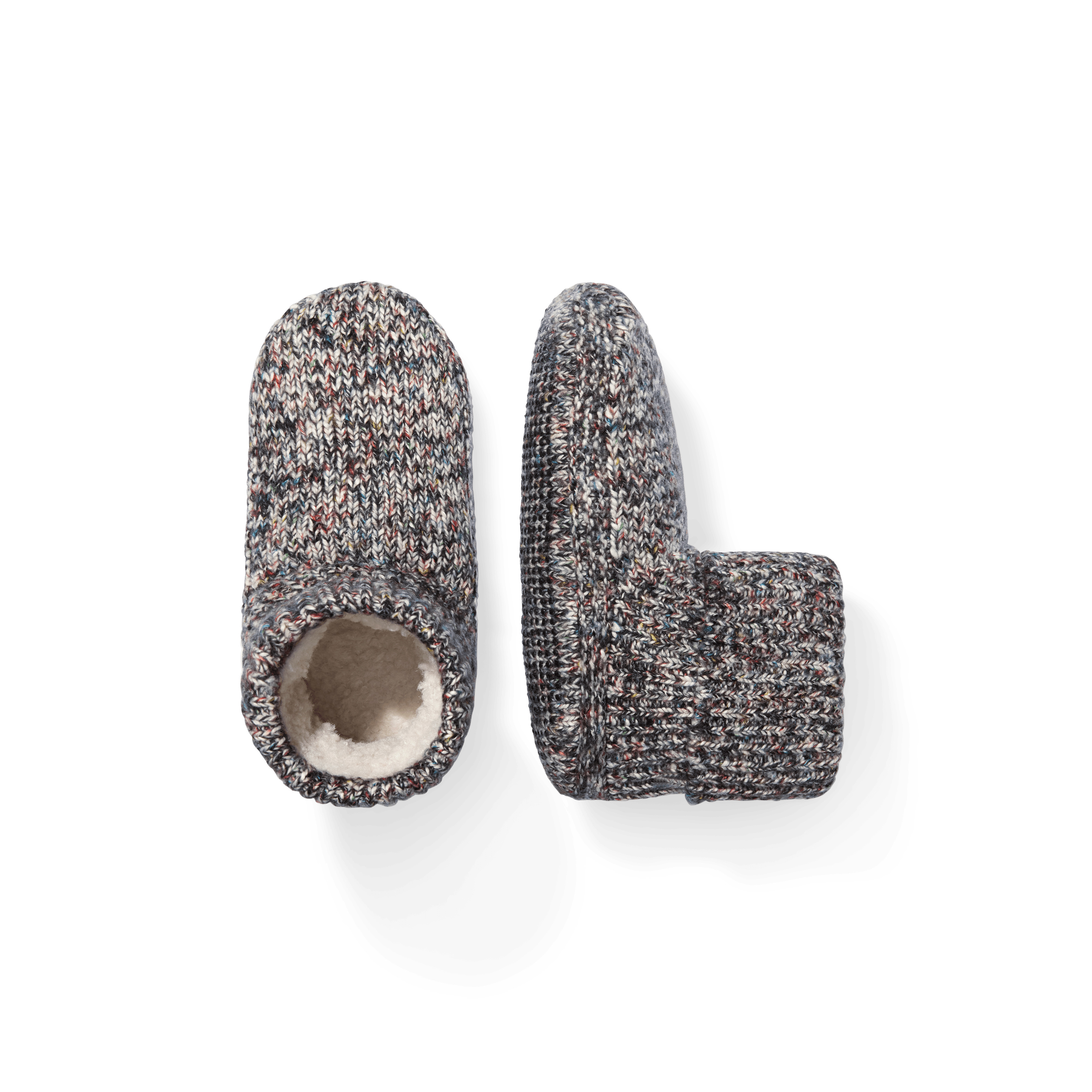 Men's Gripper Slipper Bootie - Sherpa-Lined - Black - Large - Polyester - Bombas | Bombas