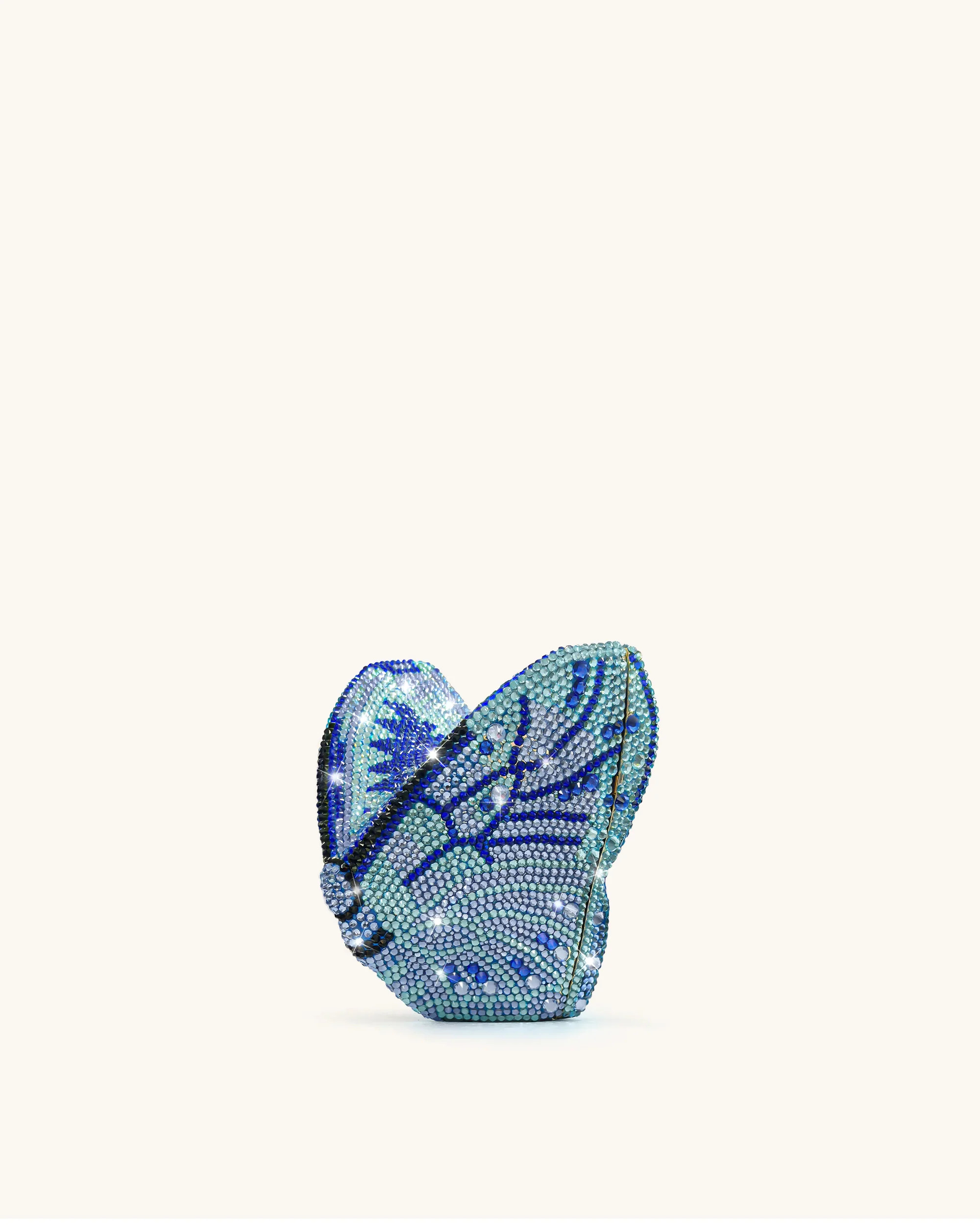Paisley Crystal Butterfly Clutch - Blue | JW PEI US