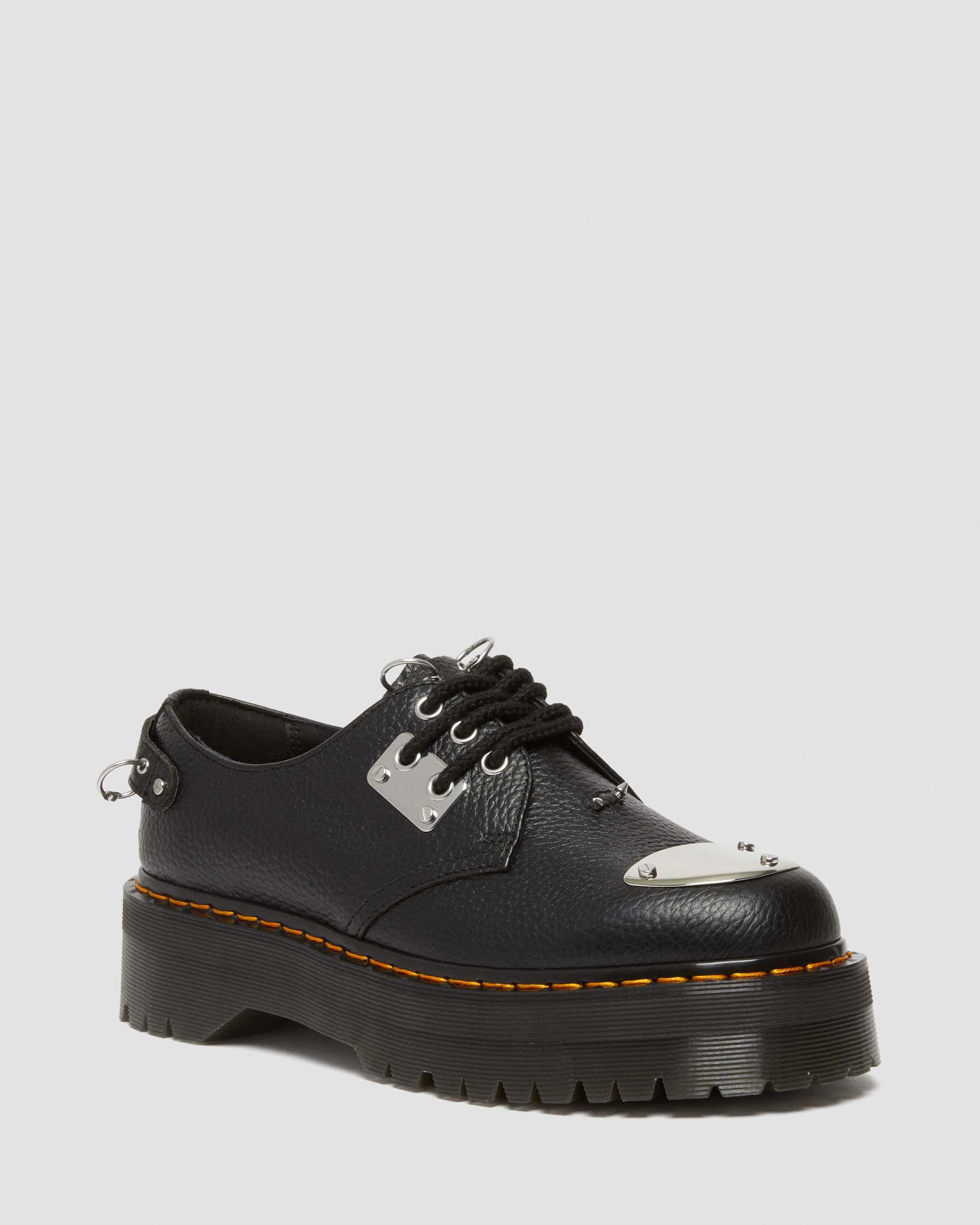 1461 Piercing Milled Nappa Leather Platform Shoes | Dr. Martens