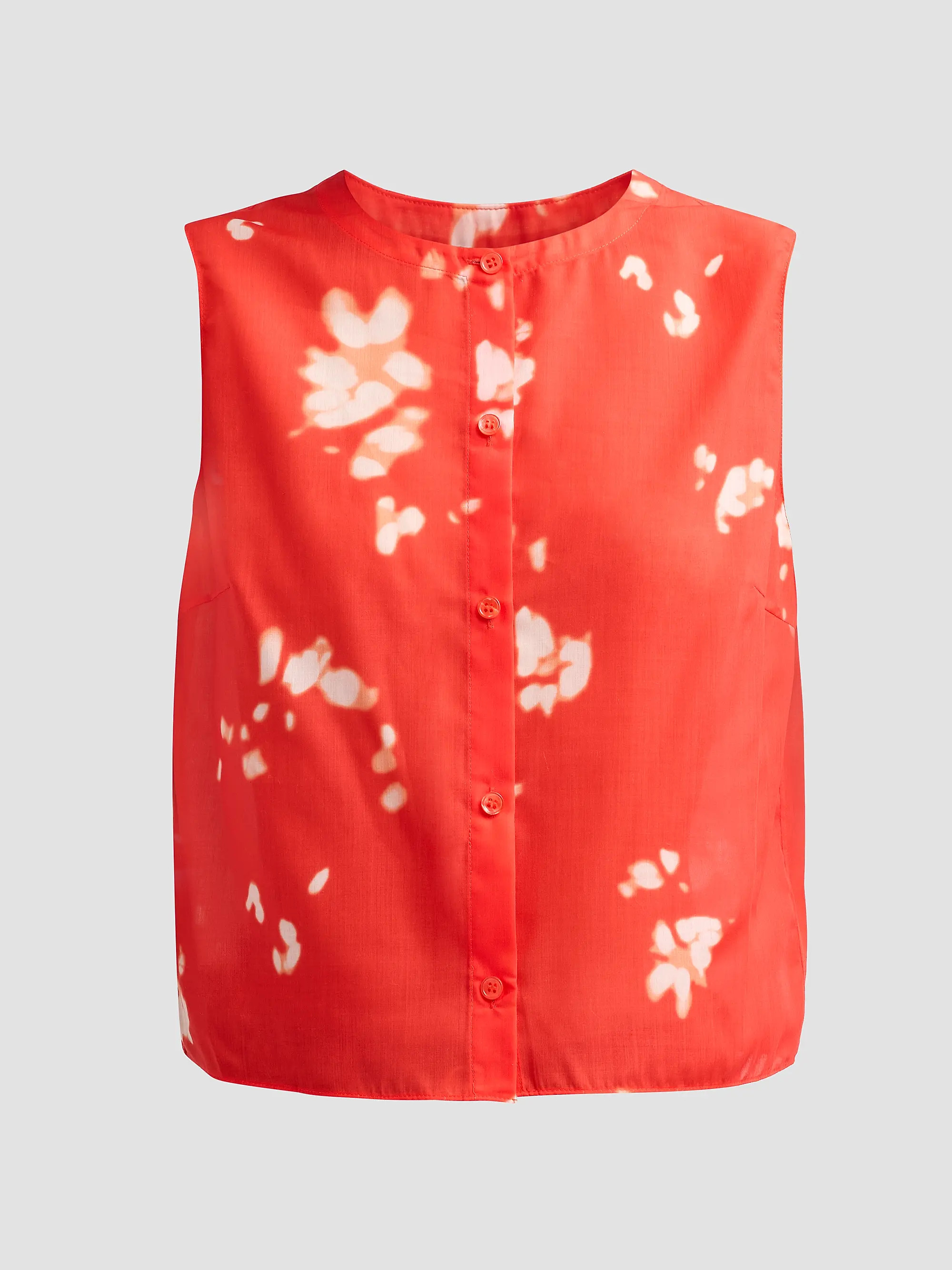 Shadow Floral Sleeveless Shirt | Saks Fifth Avenue