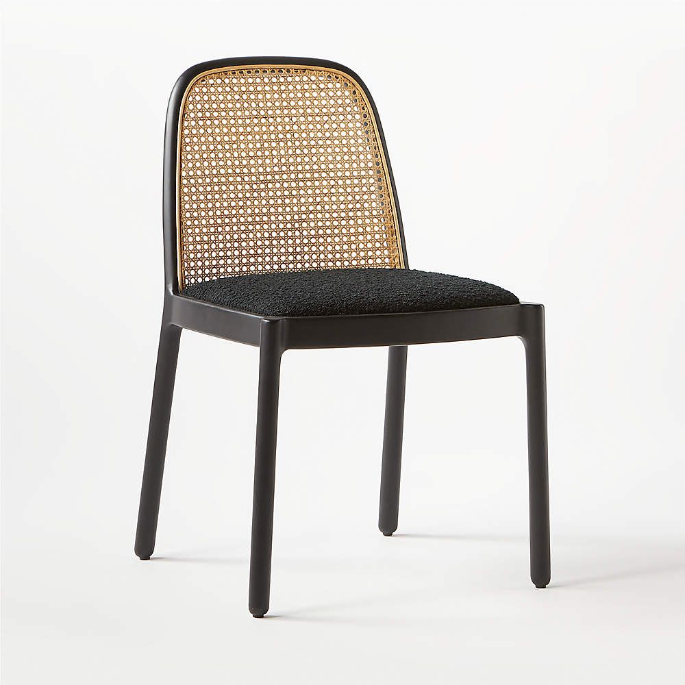 Nadia White Cane Chair + Reviews | CB2 | CB2