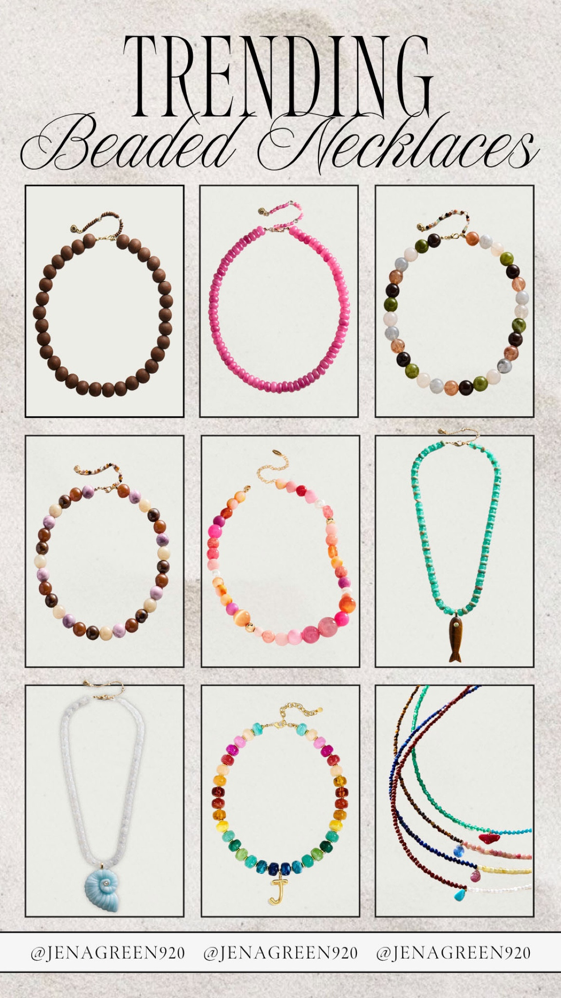 Beaded Necklaces | Trending Necklaces | Summer Trends 

#LTKSeasonal #LTKootd