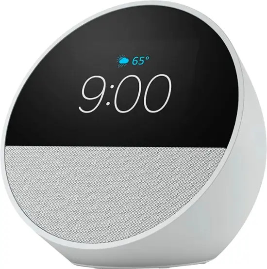 Amazon Echo Spot (2024 release), Smart alarm clock with vibrant sound and Alexa Black B0BFC7WQ6R ... | Best Buy U.S.
