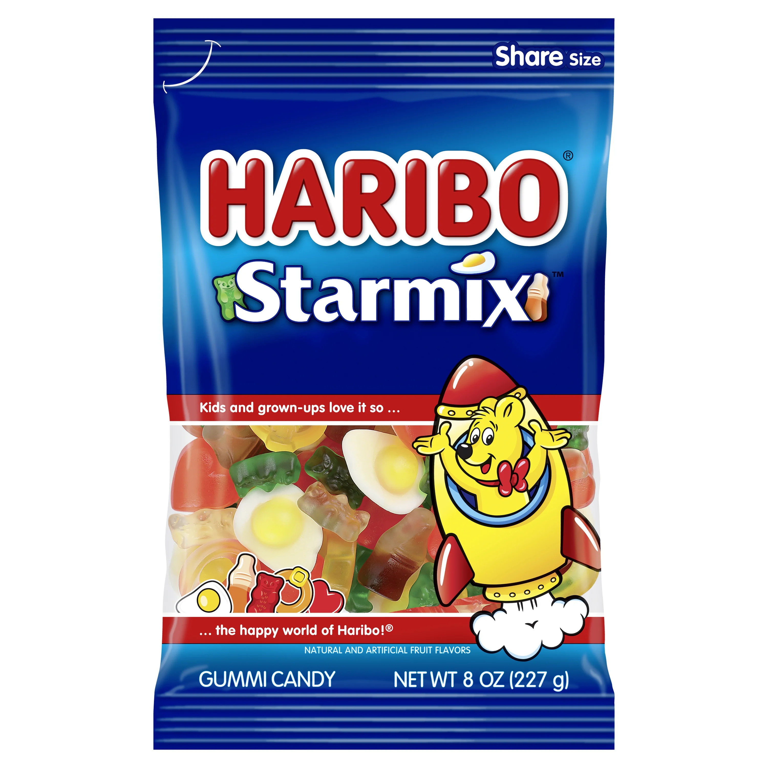 HARIBO Gummy Candy, Starmix Gummies, 8 oz, Large Share Bag\u200b - Walmart.com | Walmart (US)