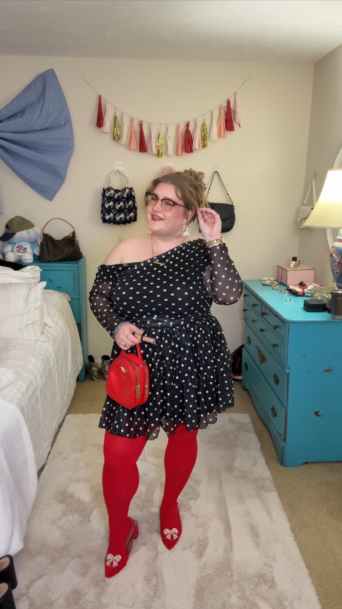 I love polka dots and pops of red! This was so fun for a holiday look and I can’t wait to wear it for a valentines dress as well! I’m a size 16 wearing 2x ♥️

#LTKMidsize #LTKFindsUnder50 #LTKPlusSize