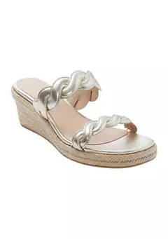 Stuart Weitzman Twisted Espadrille Slide Sandals | Belk