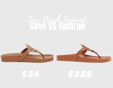Tory Burch sandal save vs splurge. Looks for less

#LTKunder50 #LTKshoecrush #LTKsalealert