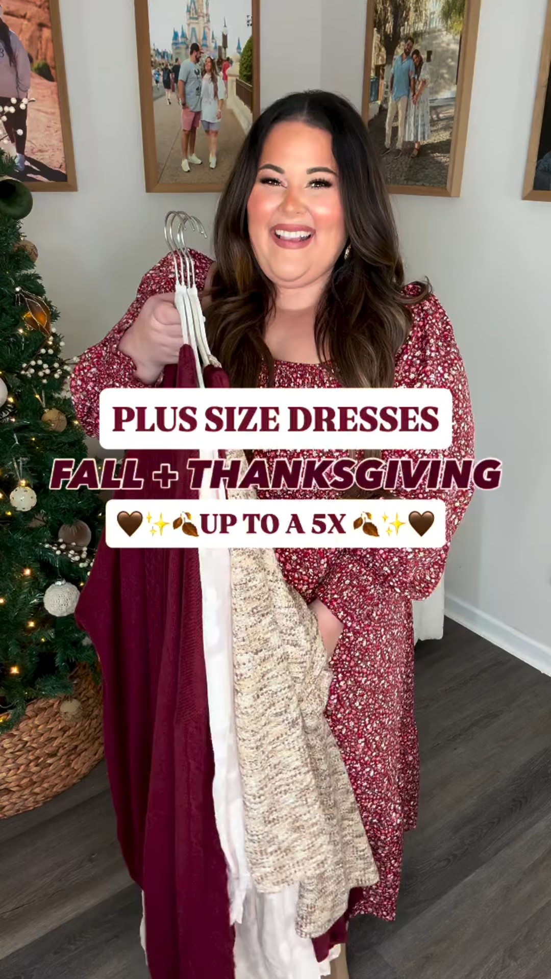 Plus size Thanksgiving friendly dresses!❤️ 
These are also perfect to head into the holiday season, and most of them would work for holiday family photos!🤩
All super comfortable, roomy, and a true plus size fit🙌🏻
For sizing reference, I'm wearing the 2X or 18 in all of these, and they all go up to a 3X, 5X, or 26

#LTKHoliday #LTKPlusSize #LTKSeasonal