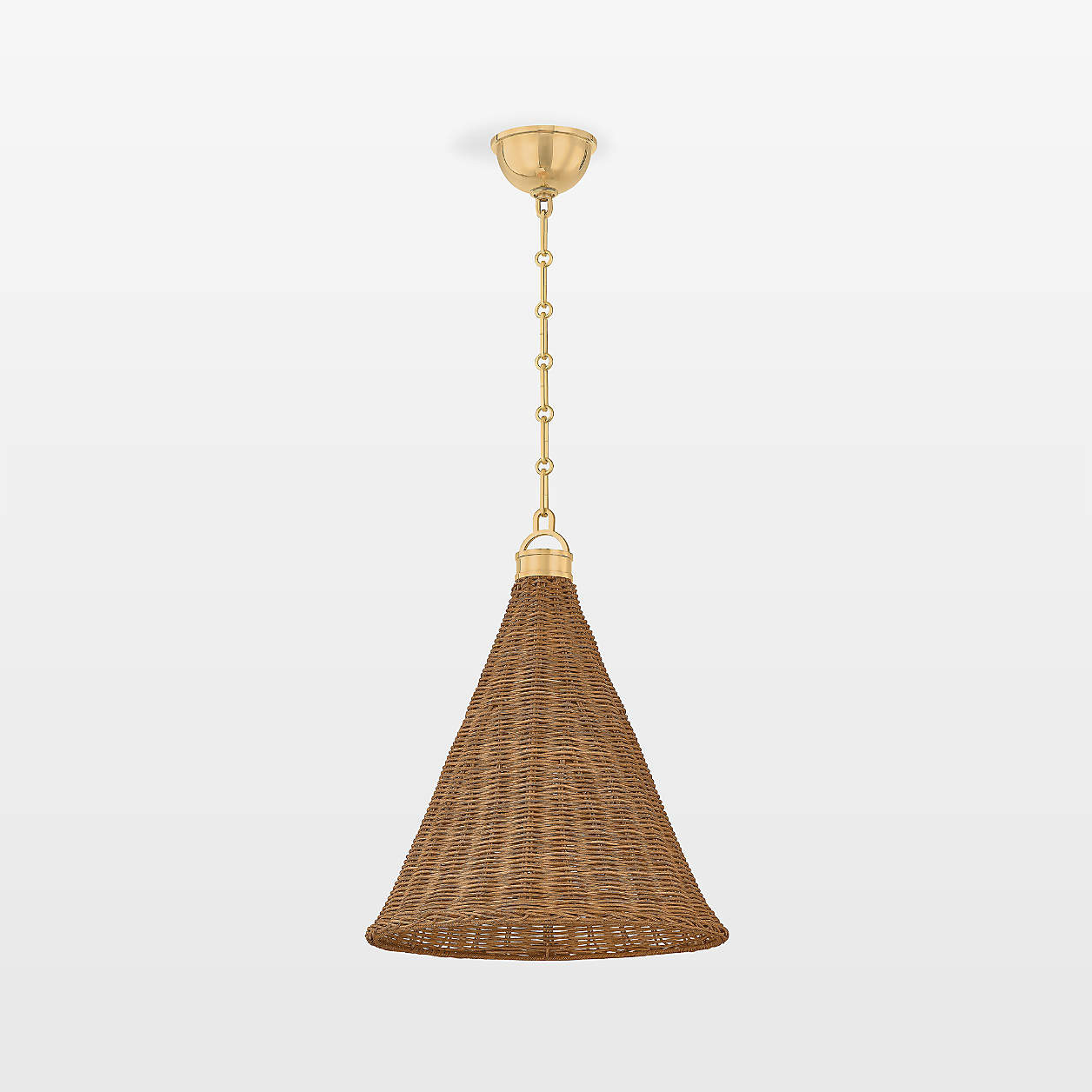Moura Fiber Pendant Large | Crate & Barrel | Crate & Barrel
