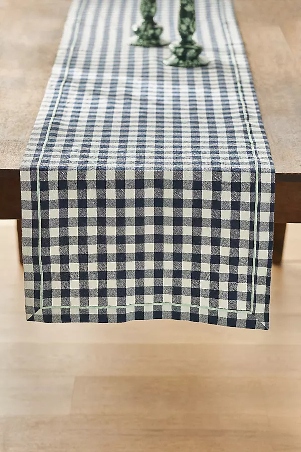 Ginny Gingham Table Runner | Anthropologie (US)