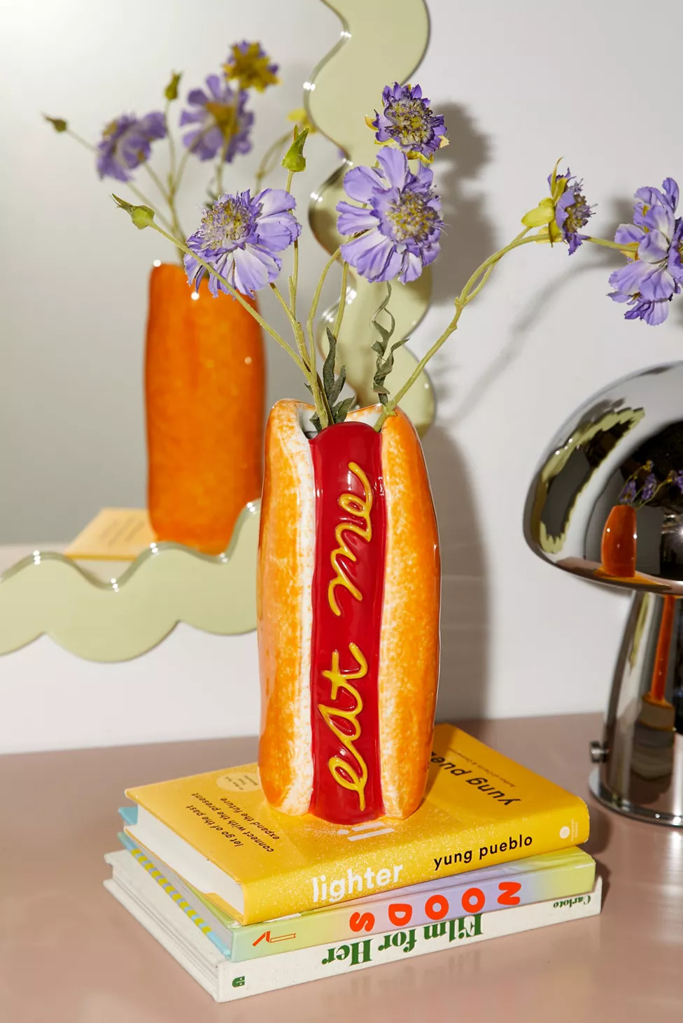 Hot Dog Shaped Ceramic Vase | Urban Outfitters (US and RoW)
