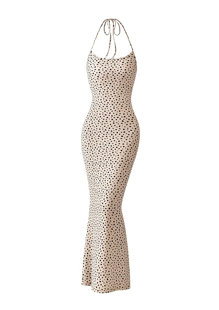 PRETTYGARDEN Maxi Dresses for Women 2025 Summer Halter Leopard Print Backless Sexy Bodycon Cockta... | Amazon (US)