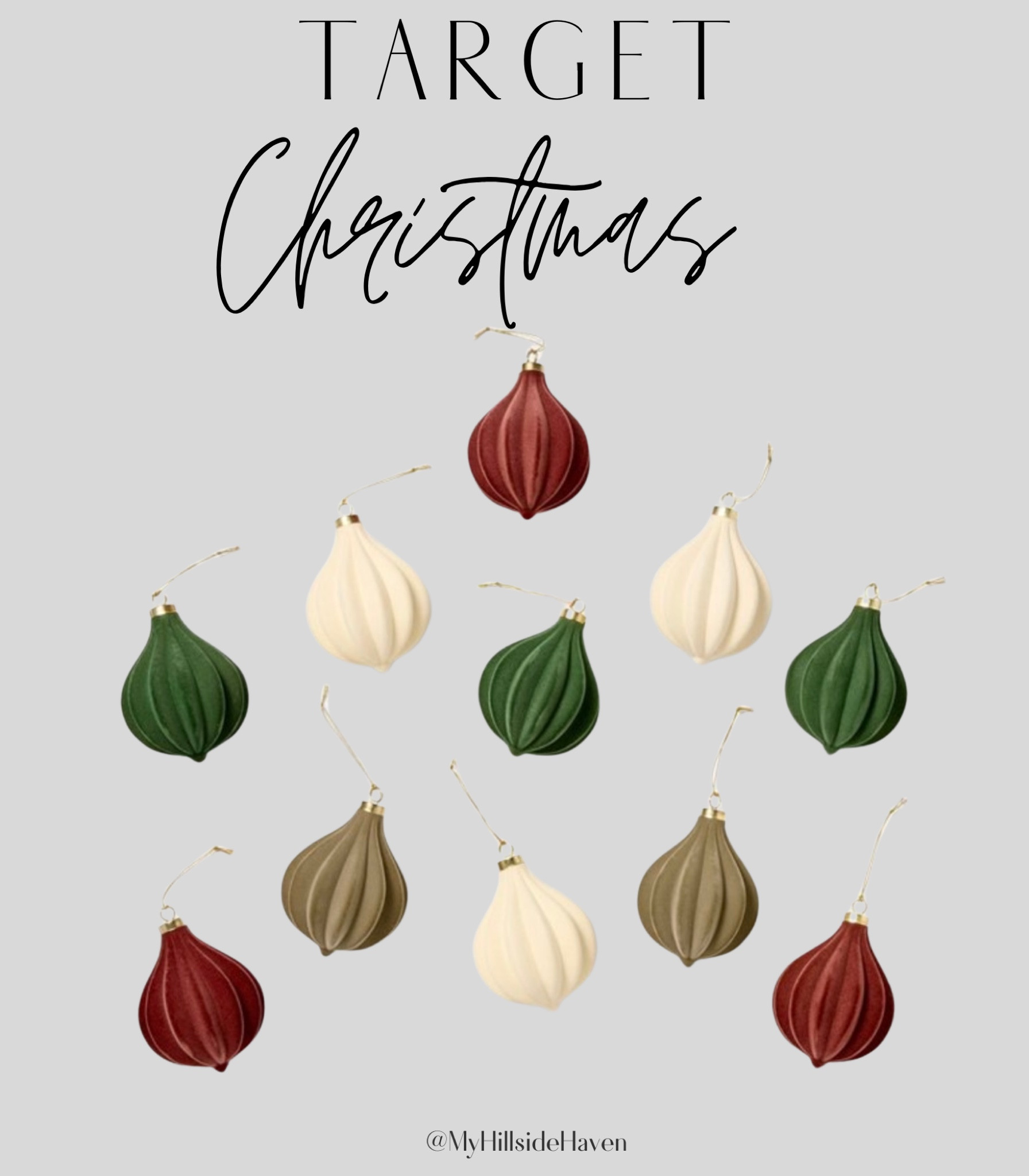 Reeded velvet Christmas ornaments. Studio McGee, Target Christmas 

#LTKHome #LTKSeasonal #LTKHoliday