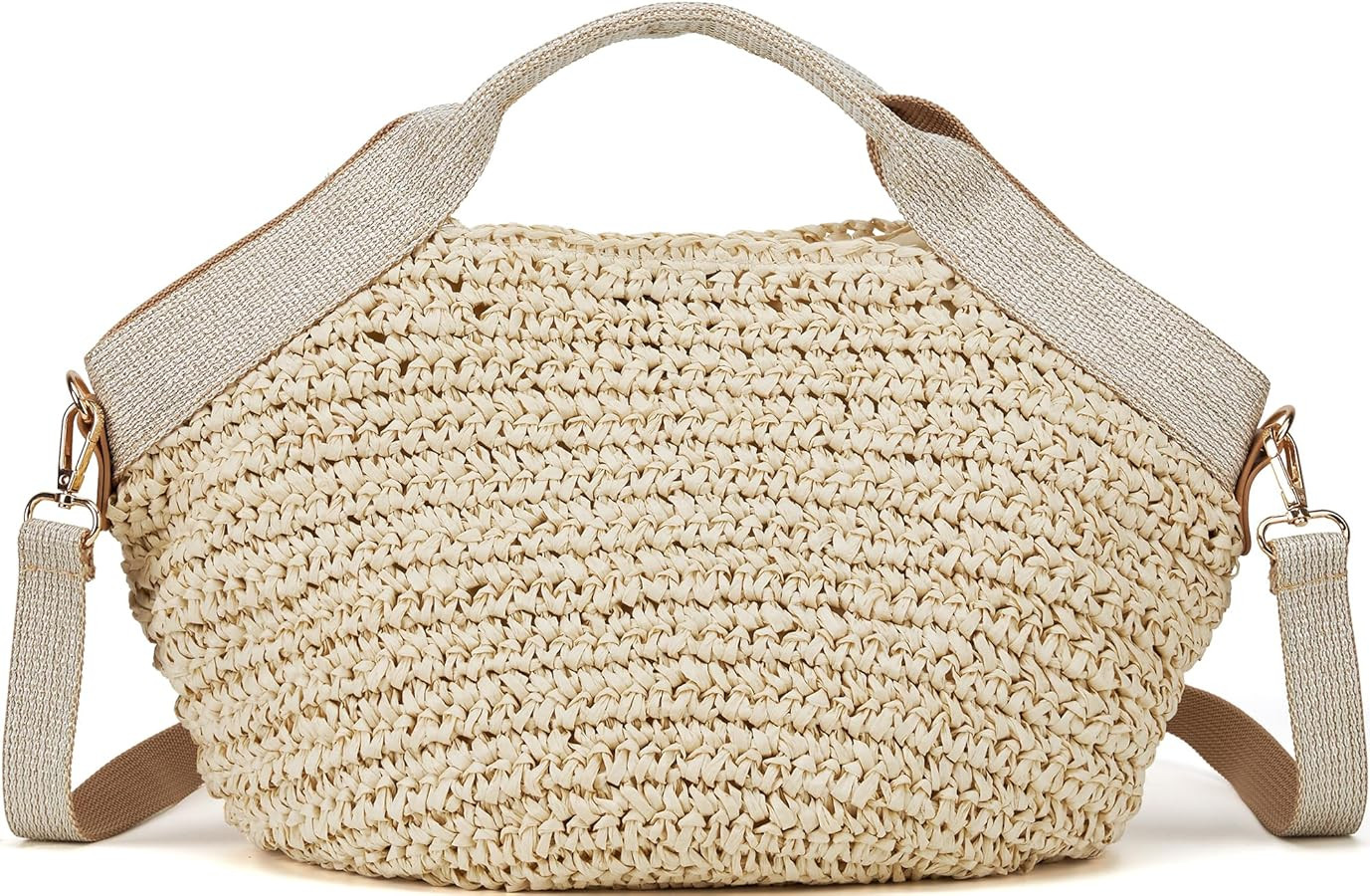 Kiss Sea Wicker Purses for Women Beach Straw Bag Summer Rattan Clutch Purse Beach Crossbody Bags ... | Amazon (US)