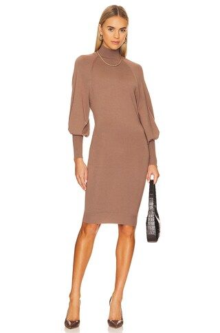 L'Academie the Jen Sweater Dress in Taupe from Revolve.com | Revolve Clothing (Global)