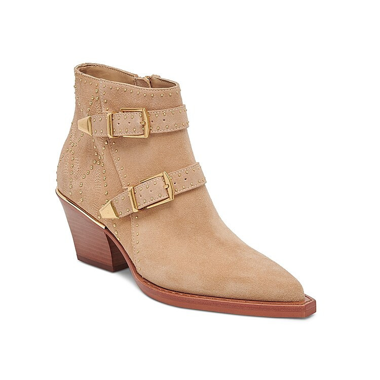 Dolce Vita Ronnie Western Bootie | Women's | Camel Suede | Size 8.5 | Boots | DSW